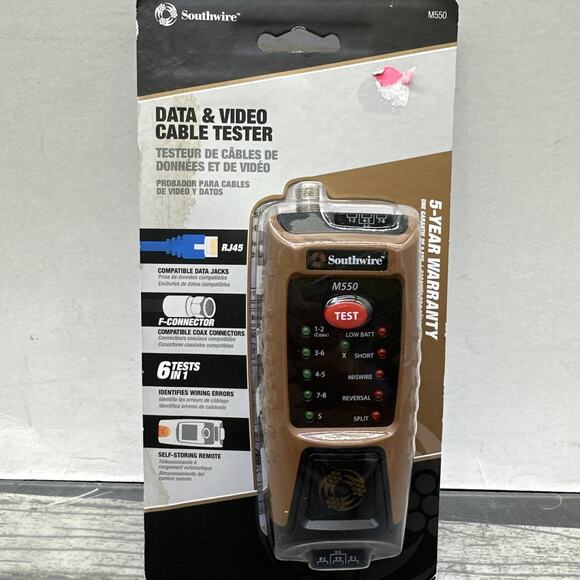 Southwire M550 Continuity Tester for Data & Coax Cables {4} - Picture 1 of 10